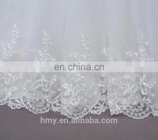 Design Your Own Wedding Dress New Arrivals White Lace Appliques A Line Wedding Gown photo-6