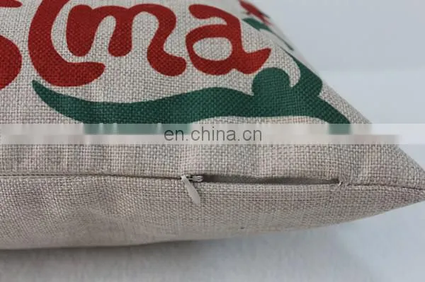 Christmas Decorative Pillow Cover Fashion Sofa Chair Car Seat Linen Cotton Custom Cushion Cover photo-4