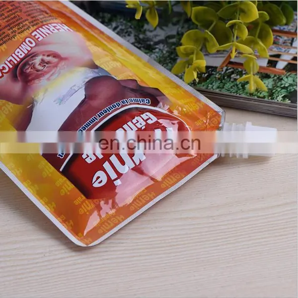 Promotional Flat Bottom Spout Pouch Bag With Customized Logo Reusable High Quality Spout Pouch Bag photo-3