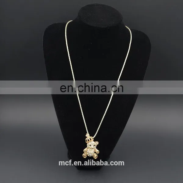 Wholesale Crystal Diamond Rhinestone Fashion Pendant Necklace MCB-0033 photo-2