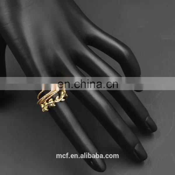 MCR-0021 In Stock Latest Fashion Design Gold Rings for Girl ,wedding Engagement Ring photo-4