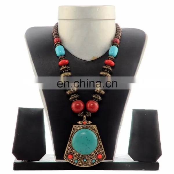 Indian Banjara Beded Necklace- Fashion Costume Jewellery Set photo-4