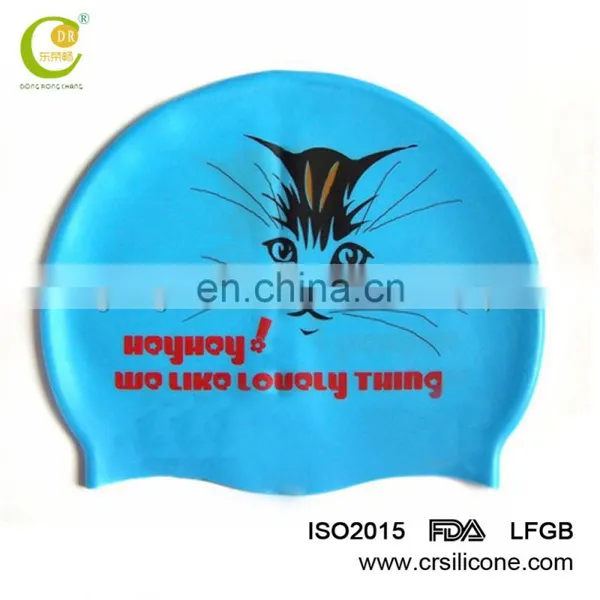 Fashion Adults Waterproof Silicone Swimming Long Hair Cap Hat With Ear Cup photo-4