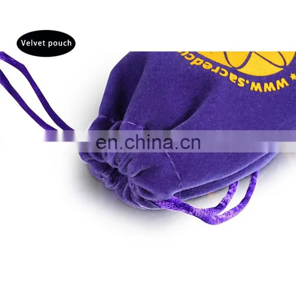 Hot Custom Purple Velvet Bags With Drawstring for Jewelry Supplier photo-4
