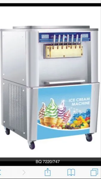 Humanization Design Ice Cream Dispenser Machine Stainless Steel Panel