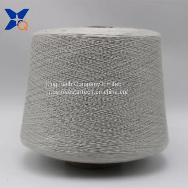 Ne21/1ply 15% Stainless Steel Staple Fiber Blended With 85% Solid Acrylic Conductive Yarn for Touch Screen Gloves/hats-XT11297