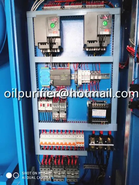 Double Stage Vacuum Transformer Oil Reproductive Machine With Resistance To High Voltage, Dielectric Oil Particles or Sludge Flushing System, Old Transformer Oil Recycling Machine photo-4