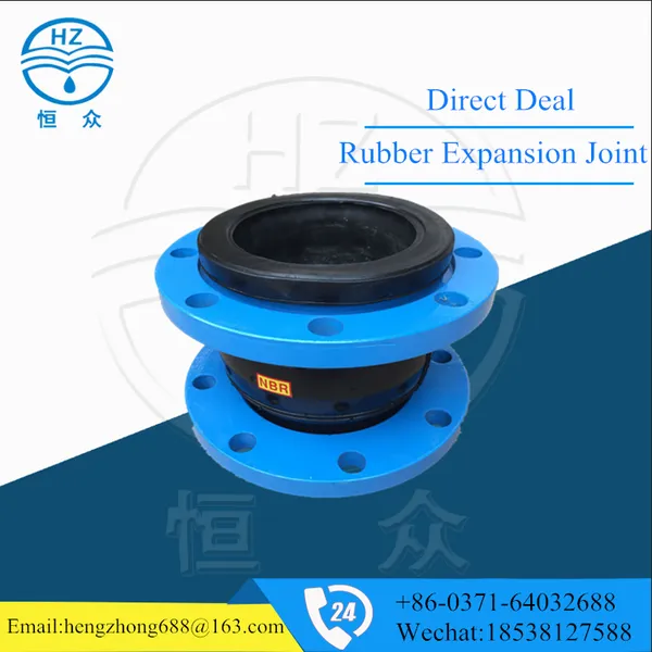 Hengzhong Dn150 Rubber Expansion Joint For Plumbing System Din Flange Standard Flexible Rubber Joint