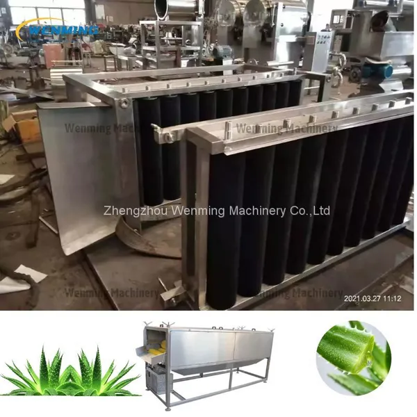 Automatic Aloe Vear Washing Machine Aloe Vear Washer Machine in Aloe vera gel manufacturing machine photo-5