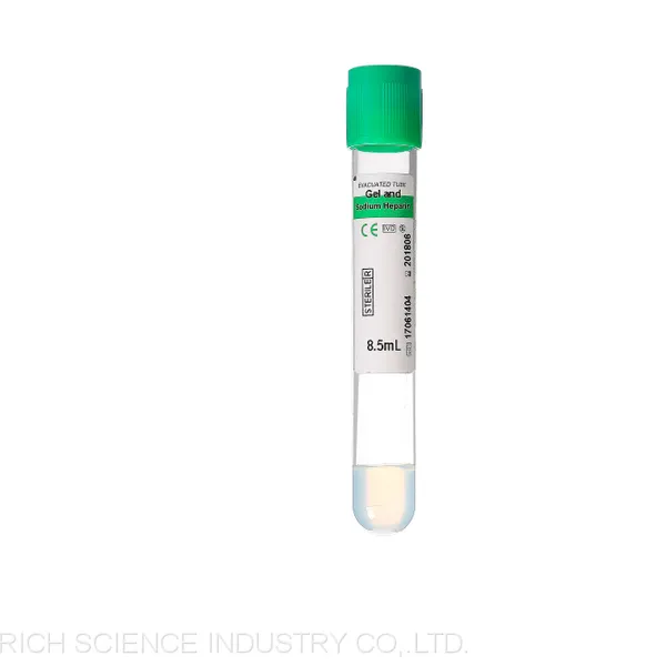 Heparin Plasma Tubes Evacuated Blood Collection Sodium Heparin/Lithium Heparin Tubes, Test Tube for Blood Sample Colletion (CE) photo-2