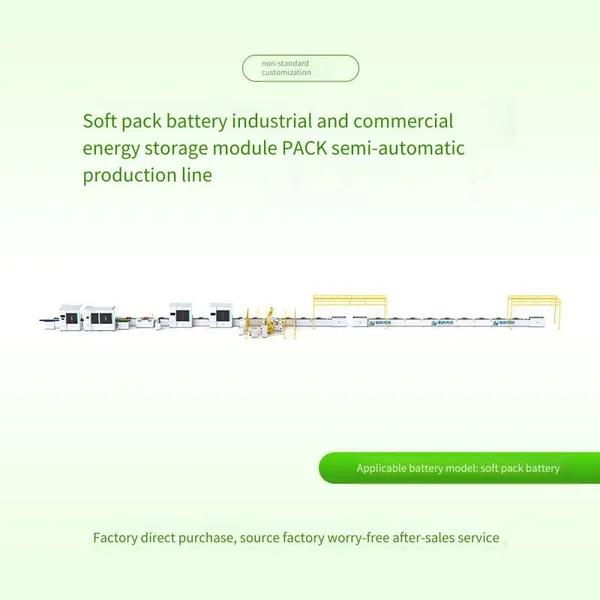 Semi-automatic Assembly Line for Flexible-pack Battery Module Pack Production Lines and Polymer Battery Industrial and Commercial Energy Storage Modules photo-2