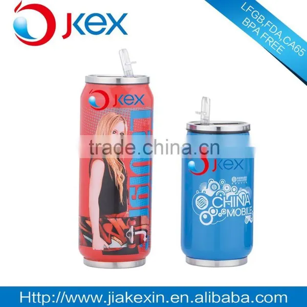 Fashion Cola Vacuum Flask, Colorful Artworks, Double Wall Stainless Steel, Hot
