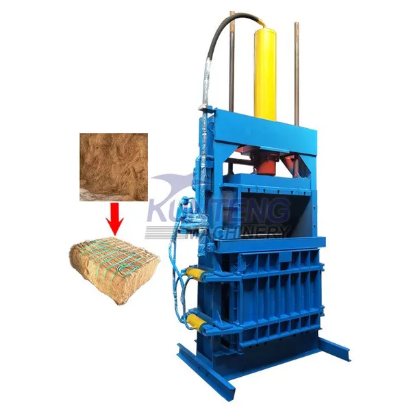 Professional Coconut Fiber Palm Fiber Baler Coconut Shell Fiber Compactor Baling Production Line