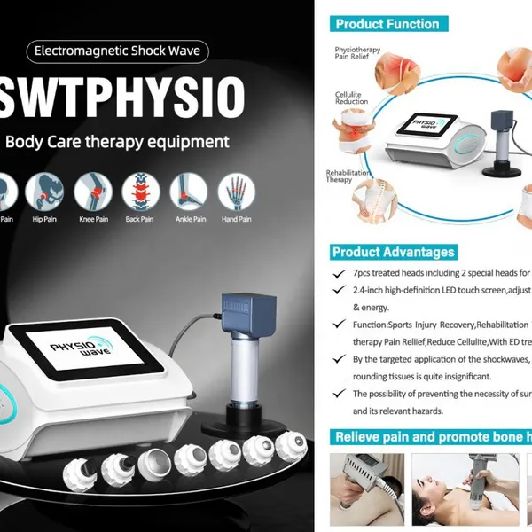 Portable Physiotherapy Shock Waves Equipment Massager Muscle Stimulator Electric Shockwave Therapy Machine Body Back Pain Relief photo-3