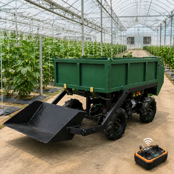 Remote Operated Mini Dumper Truck Self Loading Transporter for Rough Terrain Farm and Construction Work