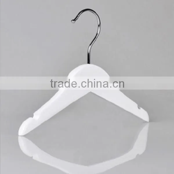 Non-slip White Children Wooden Hangers photo-3