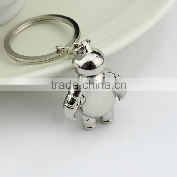 Robot Zinc Alloy Ultra Marines White Doll Pendant Metal Keychain photo-5