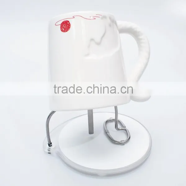 Cup Coaster With Stainless Stirrer Creative Mug and Tea Cup Coaster photo-6