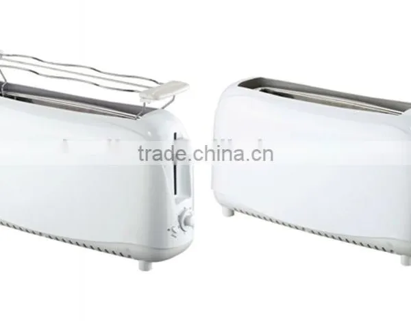 2 Slice Long Slot Toaster With Bun Warmer HT-011