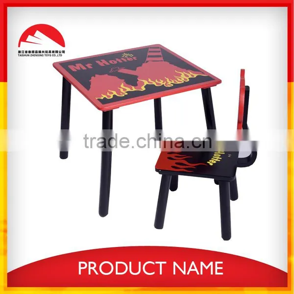 Colorful Carton Design Wooden Children Table and Chair photo-3