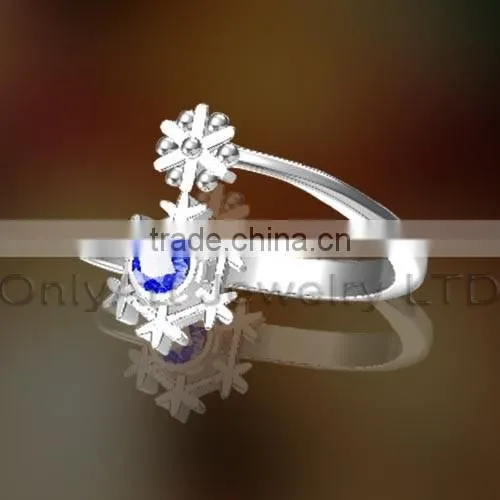 New Model Silver Ring With Shiny Zircon Fashion Cheap Wedding Ring photo-2