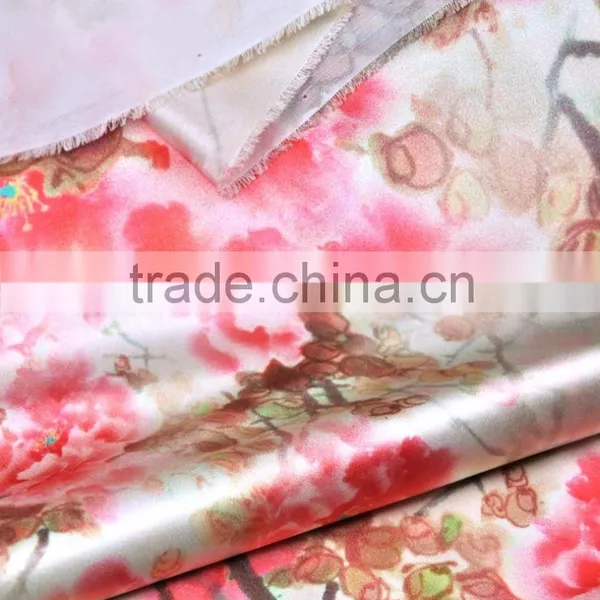 Digtital Print Charmeuse Silk Fabric With 45'' photo-6