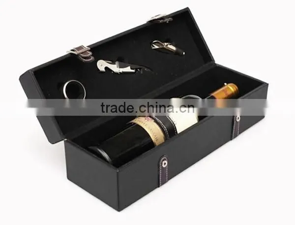 Top Grade Unique Design Wine Bottle Holder Leather photo-2