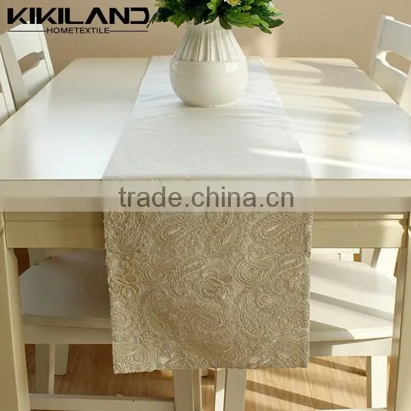 Kikiland Design Indian Handmade Embroidery Lace Table Runner