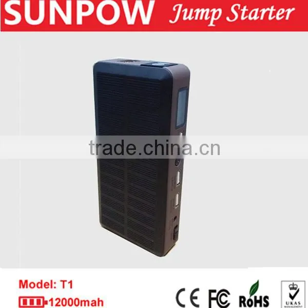 12000mah Solar Charger Pocket Jump Starter Power Bank Solar photo-2