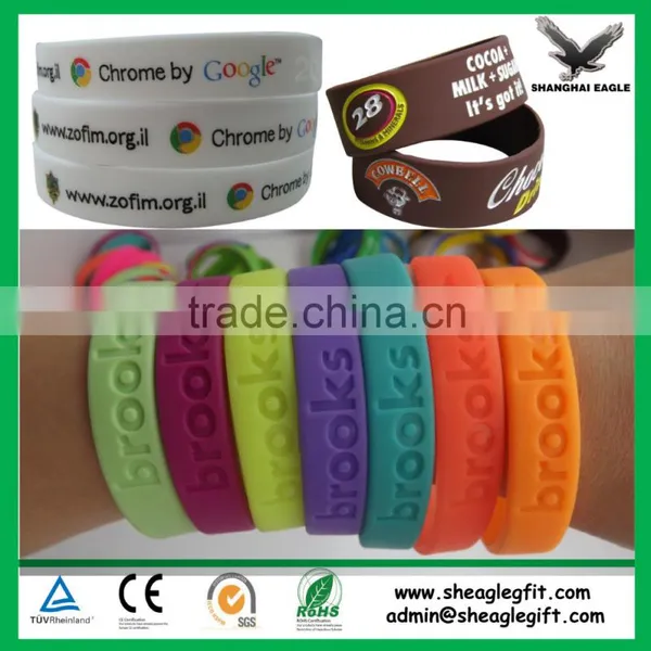 President Selection Custom Embossed/ Debossed Silicone Wristband, Cheap Silicone Bracelet photo-2