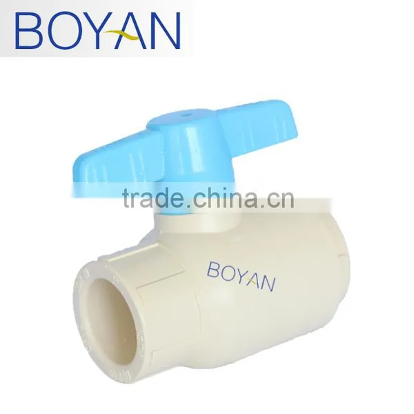 BOYAN Plastic Cpvc Sch2846 Americ Size White Ball Valve photo-3