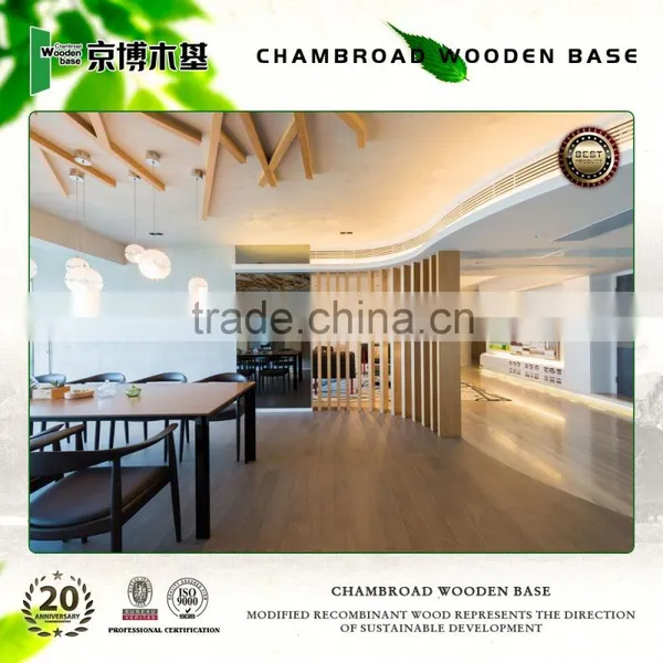 Flat surface smooth solid wood flooring