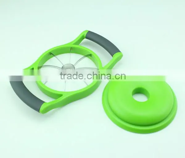 Kitchen Helper Rubber Handle Stainless Steel Fruit Cutter photo-4