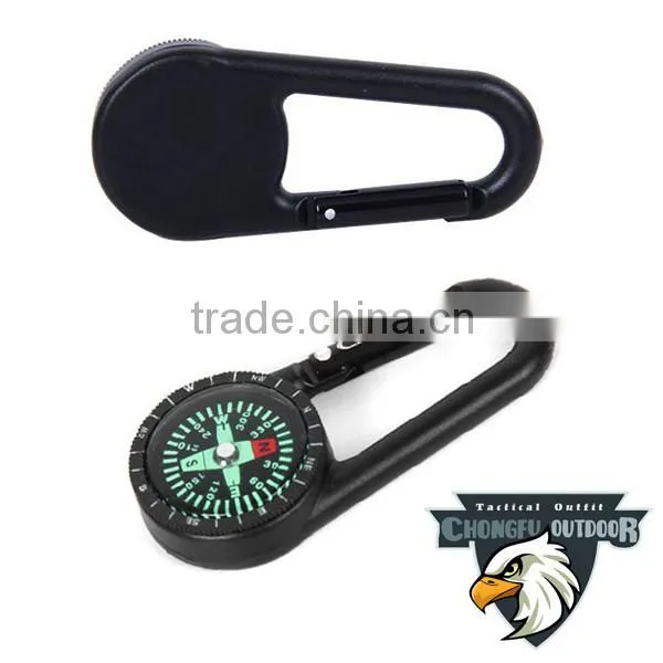 black chongfu paracord pocket compass gift
