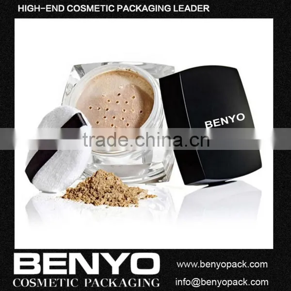2014 New Arrival Plastic Loose Powder Jar With Sifter photo-3
