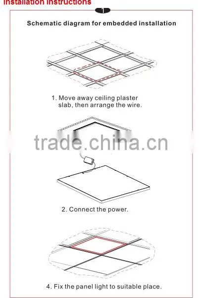 600*600 36W 3200LM Office Led Grille Light photo-6