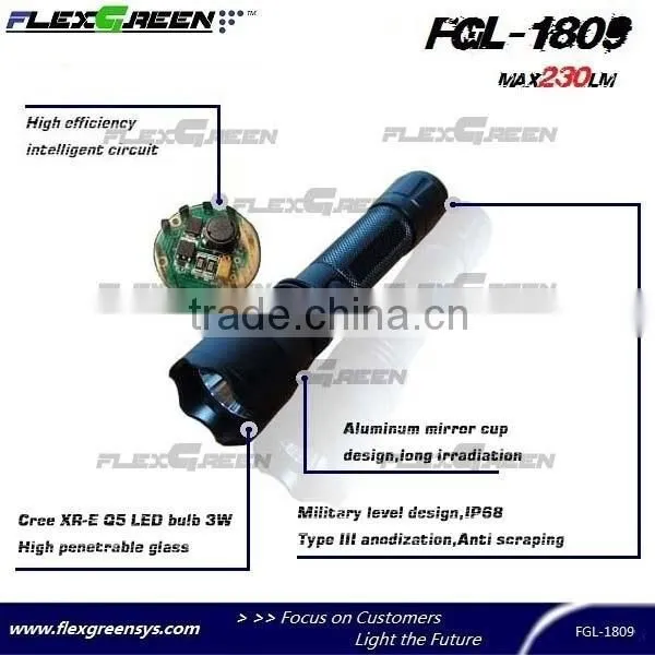 3w Q5 Rechargeable Usb Flashlight photo-3