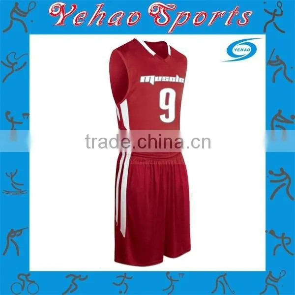 Plain Basketball Uniform With Your Favourite Color Wholesale photo-4