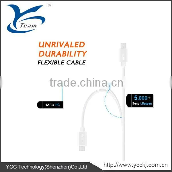 White Color Rapid Charging Cable Micro USB to USB Use for Android, Samsung, HTC, Motorola, Nokia Etc. photo-4