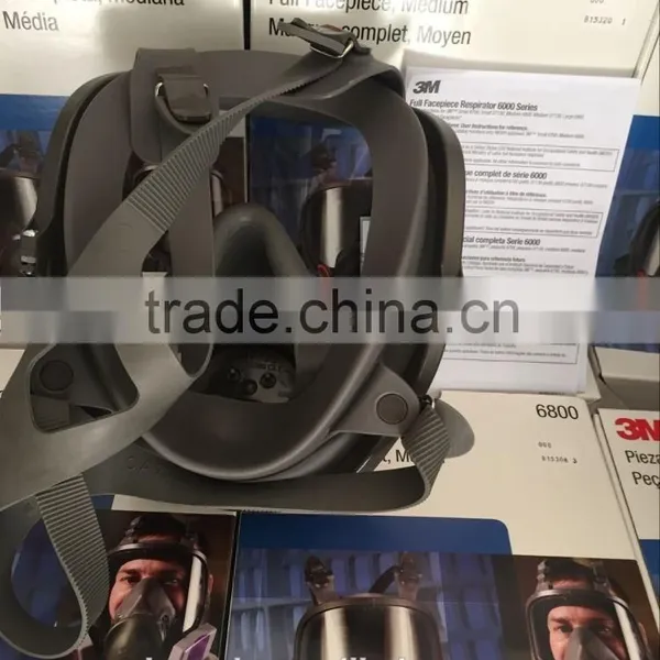 3M 6800 Reusable Full Face Mask Silicone Medium Respirators Mask photo-5