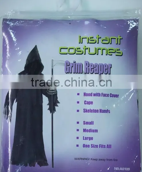 Adult Grim Reaper Costumes Halloween Party Costumes Scary Carnival Dress photo-5