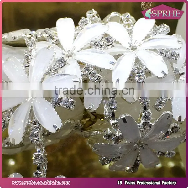 Bule Flower Rhinestone Loose Cup Chain photo-4