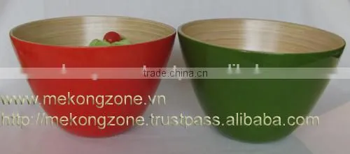Lacquered Bamboo Bowl photo-5
