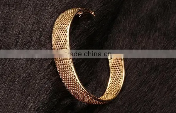 Fashion Cheap 18K Gold Plated Bangles Rose Gold Fake Gold Bangle photo-2