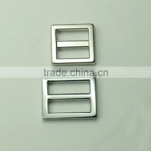Eco-friendly Custom Color Metal Small Strap Tri-bar Slide for 15mm Strap photo-3