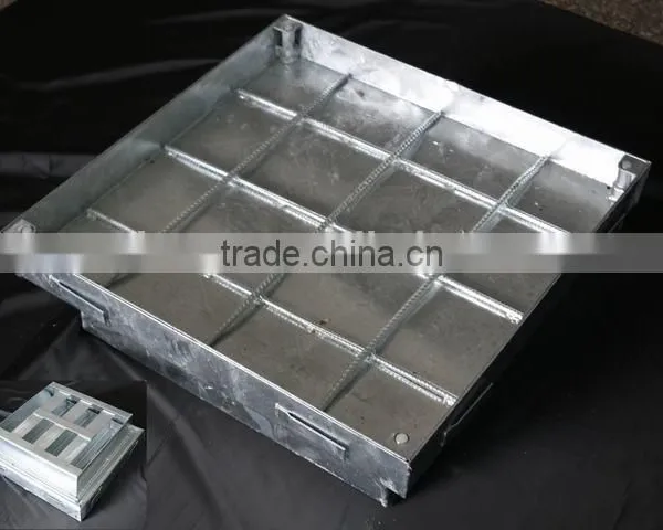 Hot Dipped Galvanised Steel Square Manhole Covers -B6-Size 300*300 --1000*1000mm