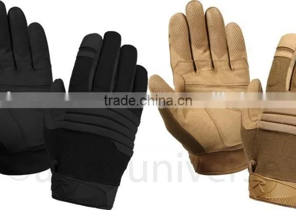 Black Cowhide Split Leather Working Gloves photo-4