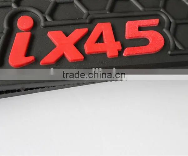 Black 5pc Rubber Floor Mat Car SUV All Season Mats Liner BPA FREE for Ix45 photo-3