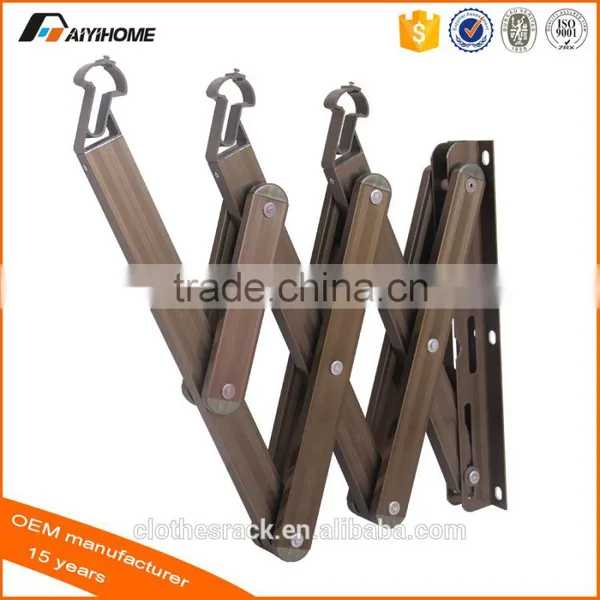 Indoor and Outside Folding Clothes Hanger Racks/wall Mounted Clothes Hanger Rack