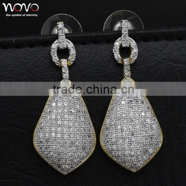 Sparkle Jewelry Women's Gender Sterling Silver Brand Name Fashion Earring With Diamond photo-2
